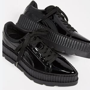 Puma Pointy Creeper Fenty Rihanna Platform Shoes NWOB Black Size 7